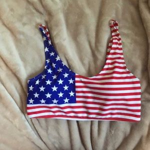 Red, White, and Blue Bathing suit top